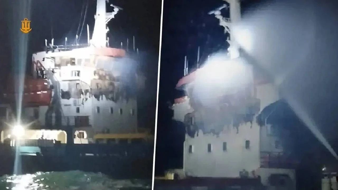 Karadeniz’de Tansiyon Yükseldi Türk Gemisine İha Saldırısı, 2 Kişi Yaralandı