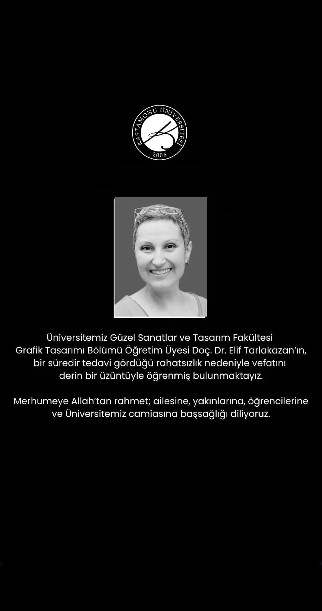 Kastamonu Üniversitesi’nin Acı Günü Öğretim Görevlisi Vefat Etti (1)