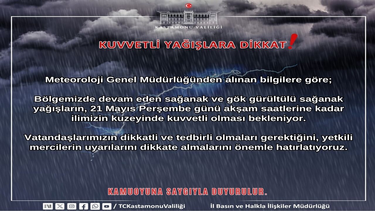 Kastamonu Valiliğinden Kritik Uyarı