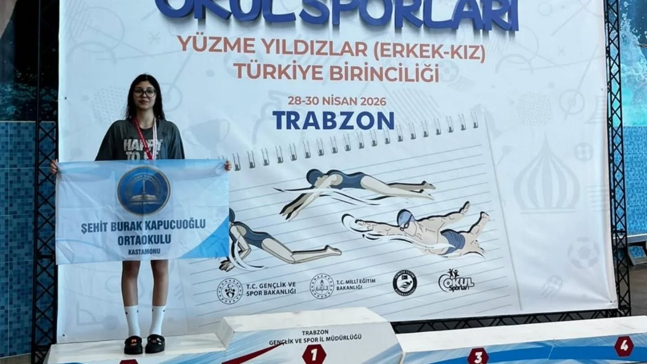 Kastamonu’nun Genç Yüzücüsü Türkiye Finalinde Tarih Yazdı (2)