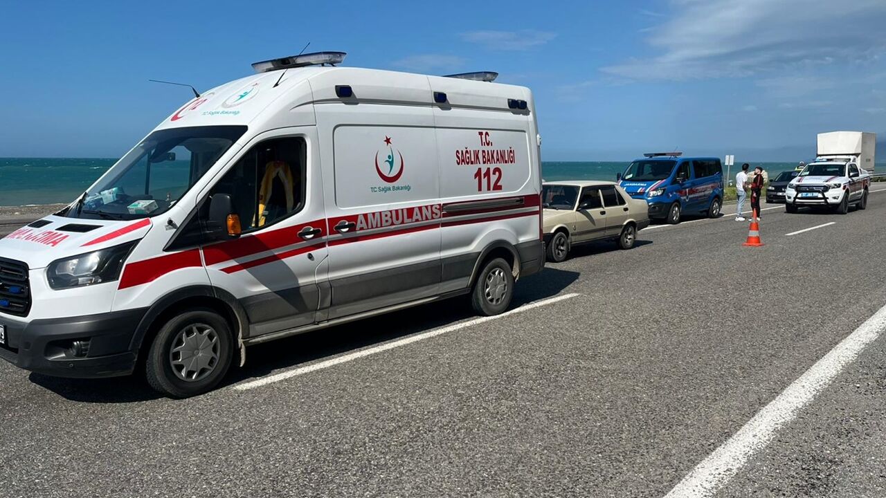 Türkeli Çatalzeytin Karayolu Otomobilden Düştü (1)