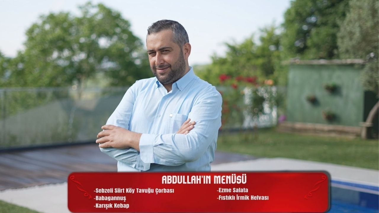 Abdullah Yıkılmaz’ın Yemekteyiz Menüsünde Neler Var (2)