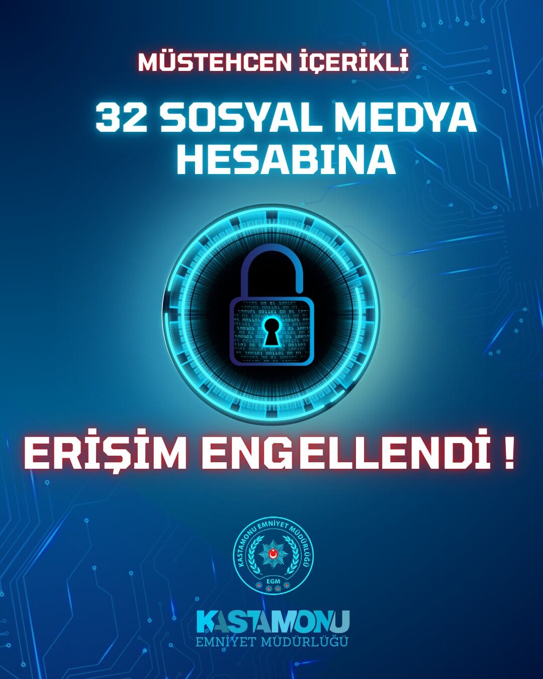 Kastamonu’da 32 Sosyal Medya Hesabına Erişim Engeli (1)