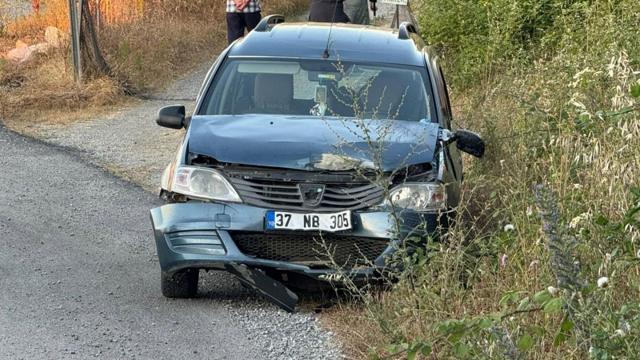 Kastamonu’da Feci Kaza 1 Kişi Hastaneye Kaldırıldı (1)