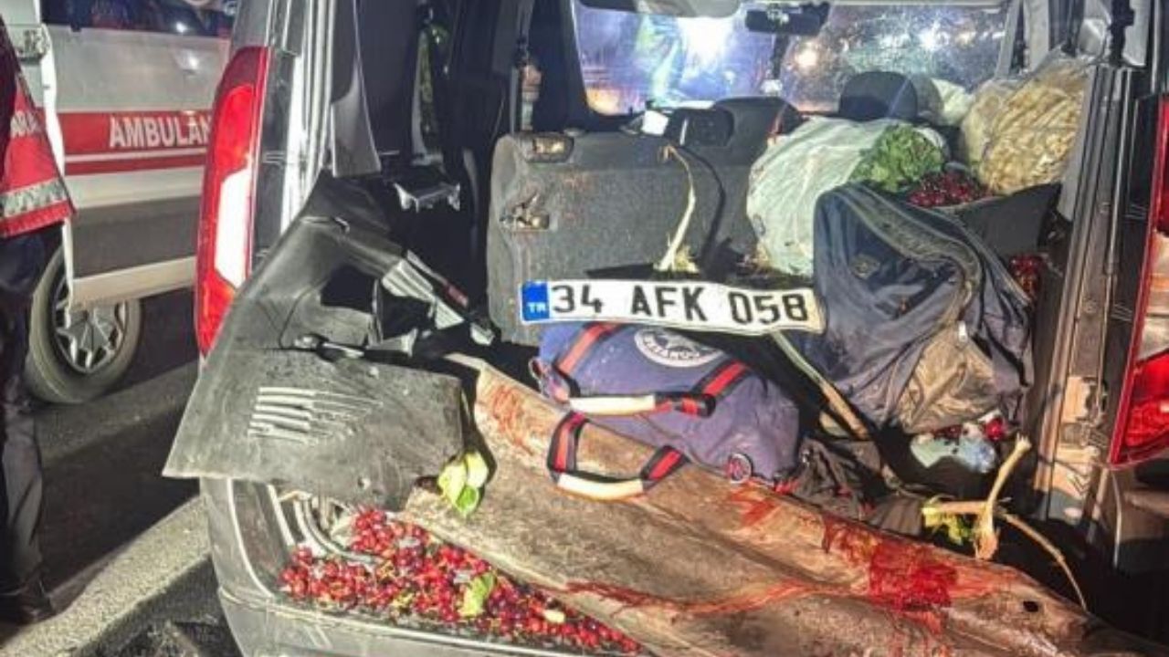 Otomobil Bariyere Saplandı 2’Si Çocuk 4 Kişi Yaralandı (3)