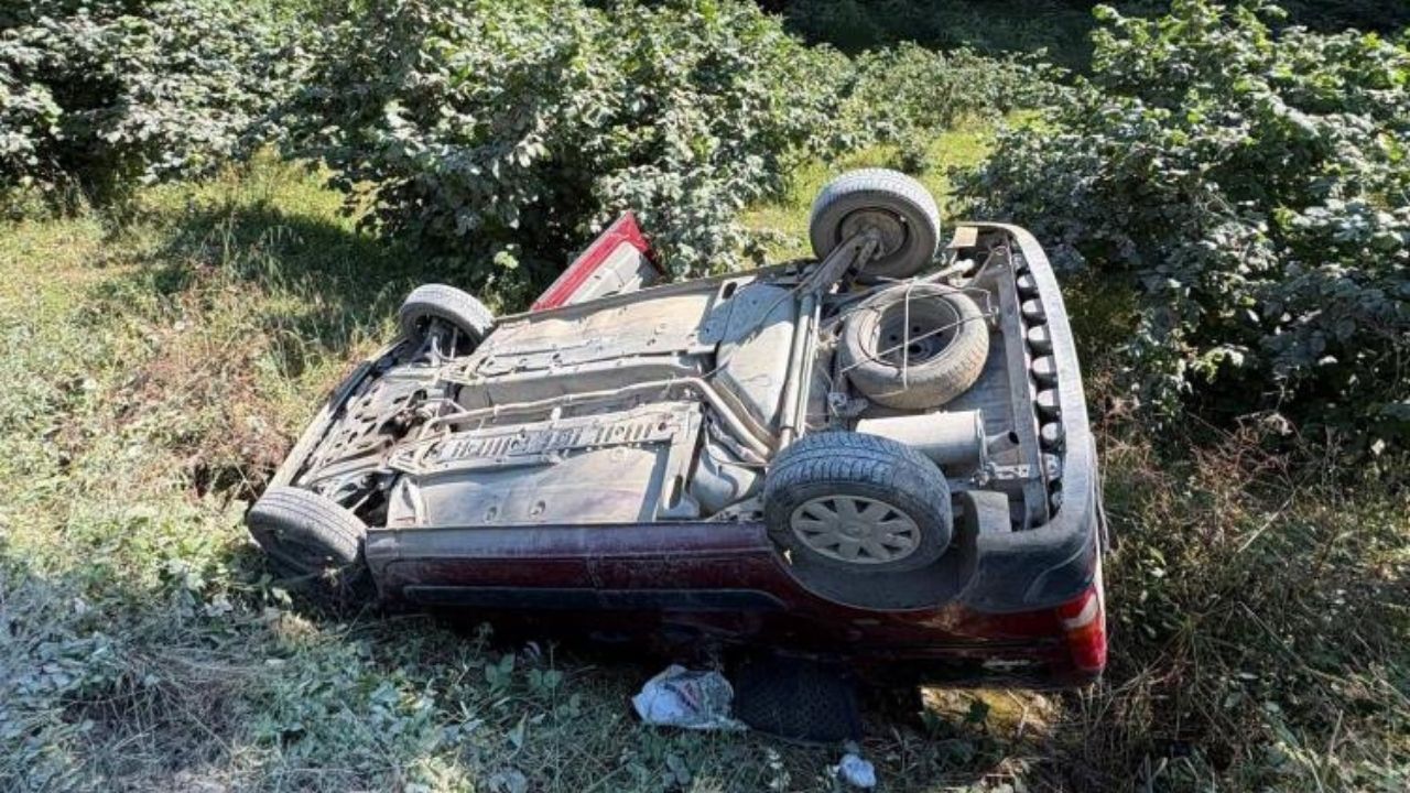 Takla Atan Otomobilden Yara Almadan Çıktılar (2)