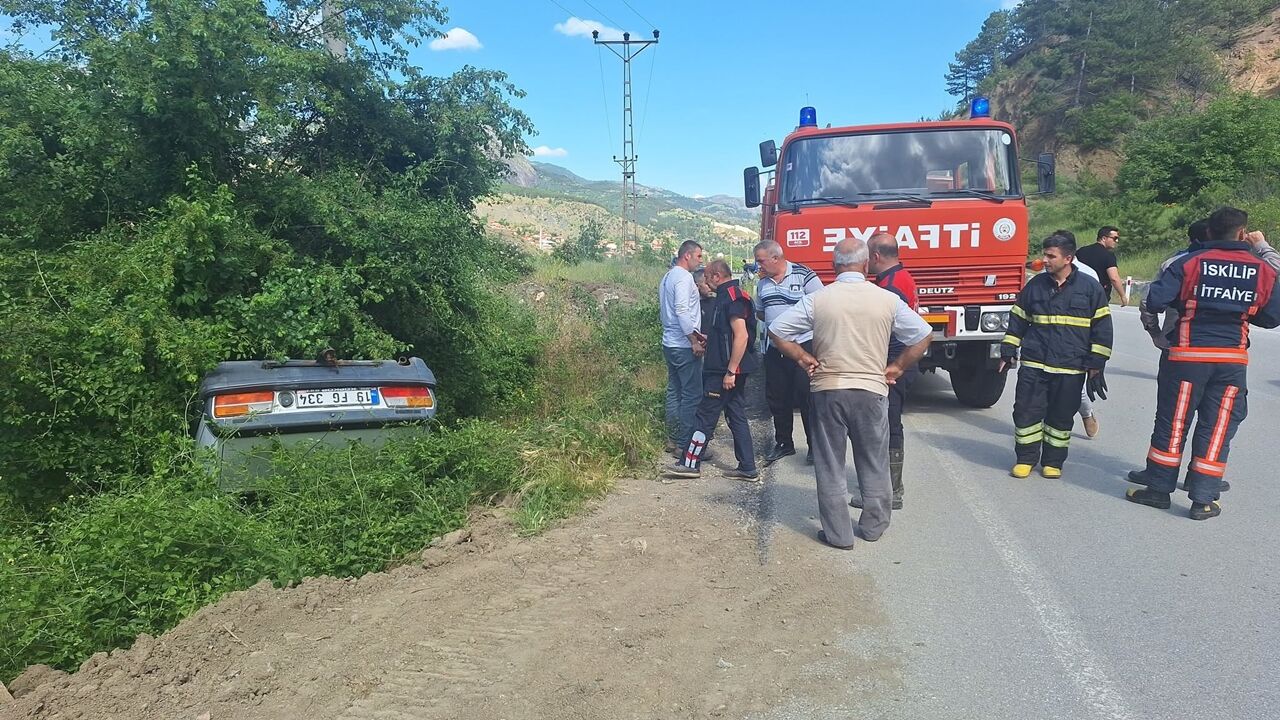 Tosya Yolunda Kaza Takla (1)