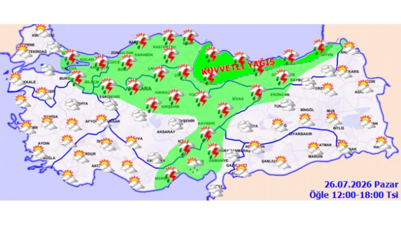 Kastamonu Için Yeni Yağış Alarmı (2)