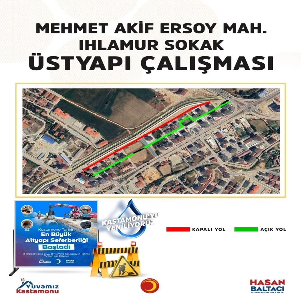 Kastamonu Ihlamur Sokak Trafiğe Kapatıldı (1)