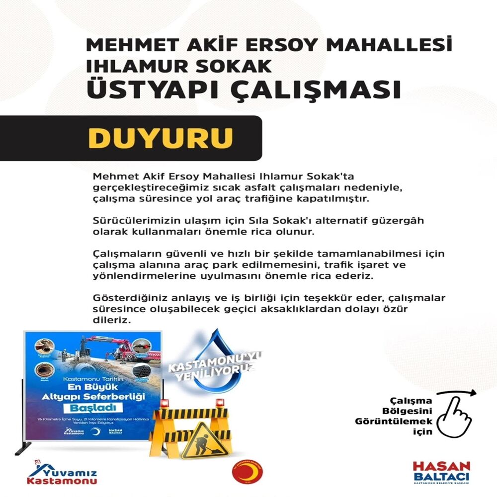 Kastamonu Ihlamur Sokak Trafiğe Kapatıldı (2)
