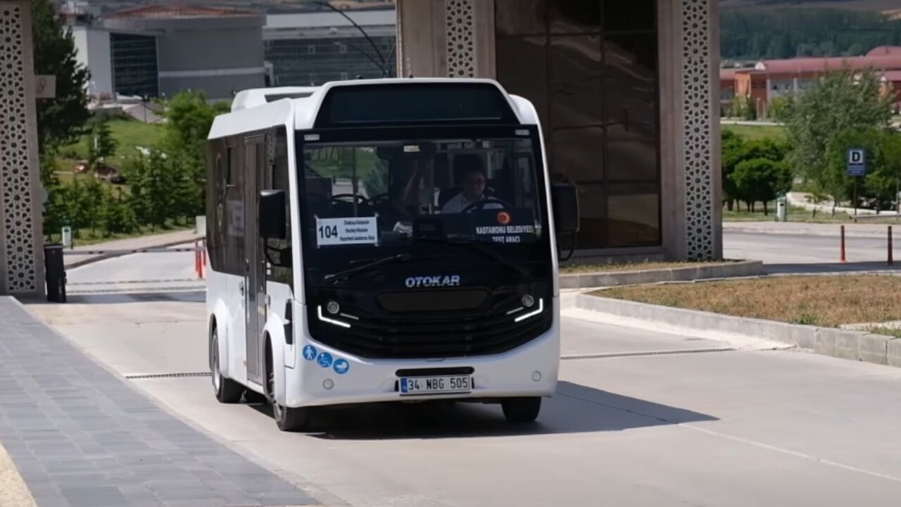 Sarı Otobüs Filosu Büyüyor! Yeni Otobüs Kastamonu'da Test Edilmeye Başlandı