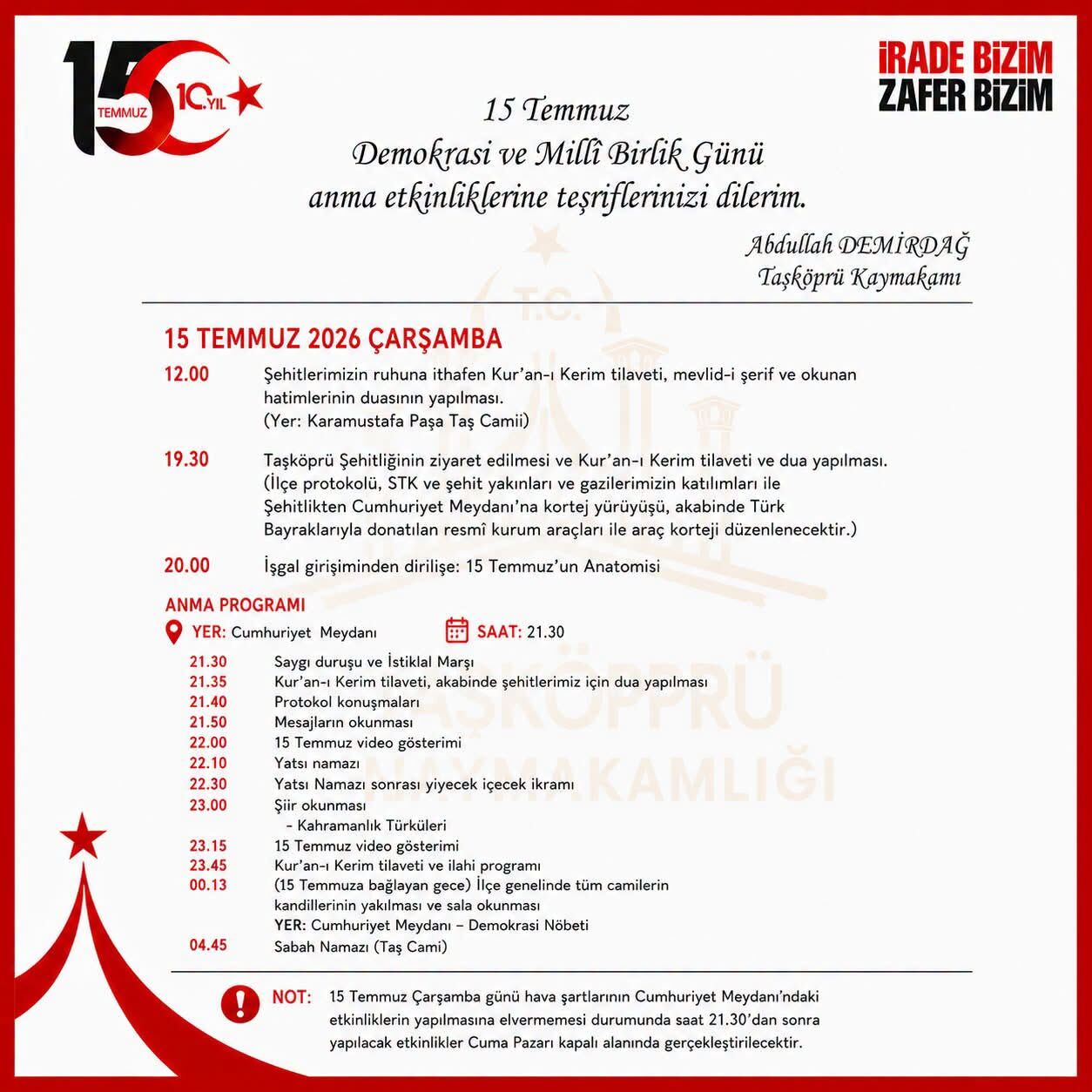 Taşköprü 15 Temmuz Programı (1)