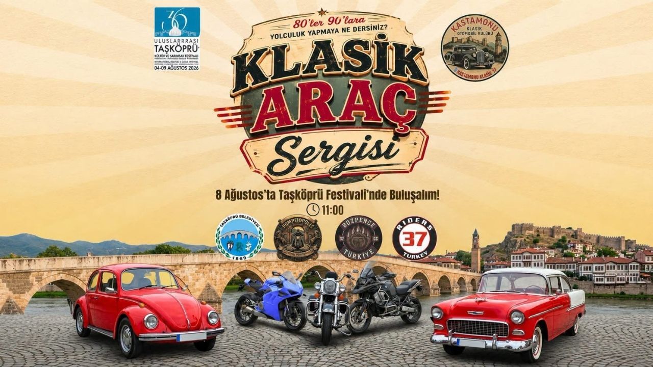 Taşköprü Festivali’nde Klasik Araçlarla Nostalji Rüzgarı Esecek (1)