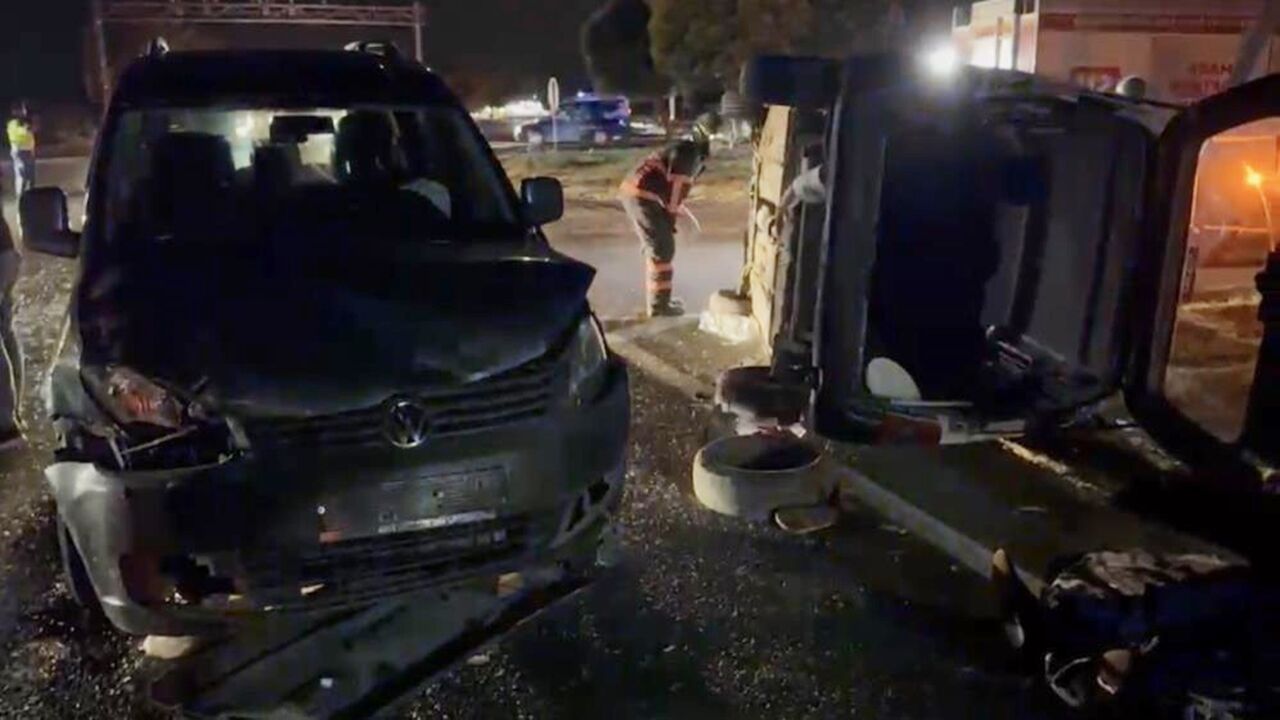 Çankırı Da Feci Kaza 9 Yaralı (1)