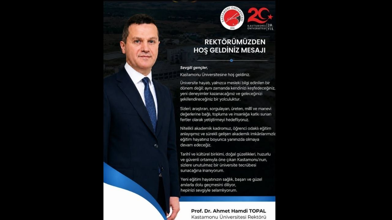 Kastamonu Üniversitesi’nde Yeni Öğrenciler Için “Hoş Geldiniz” Mesajı
