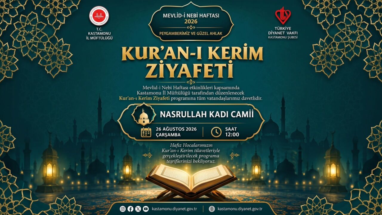 Kastamonu’da Mevlid I Nebi Haftası Programları Belli Oldu