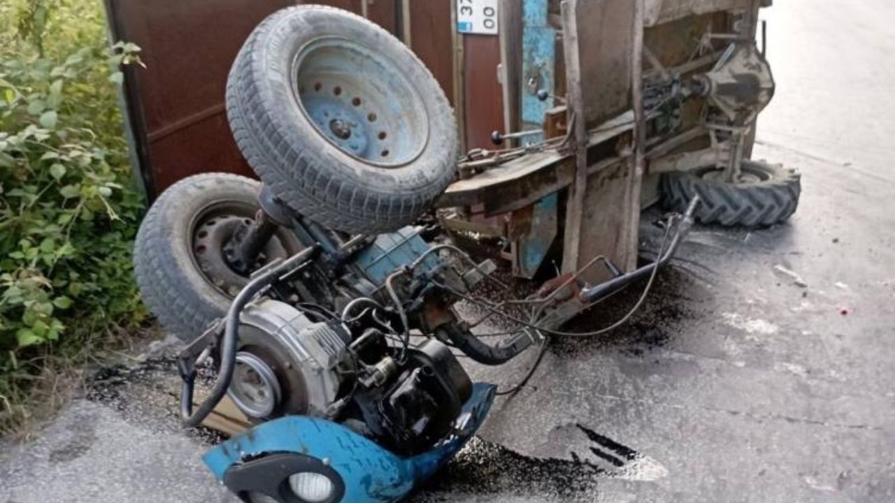Kastamonu’da Pat Pat Devrildi 1 Yaralı (2)