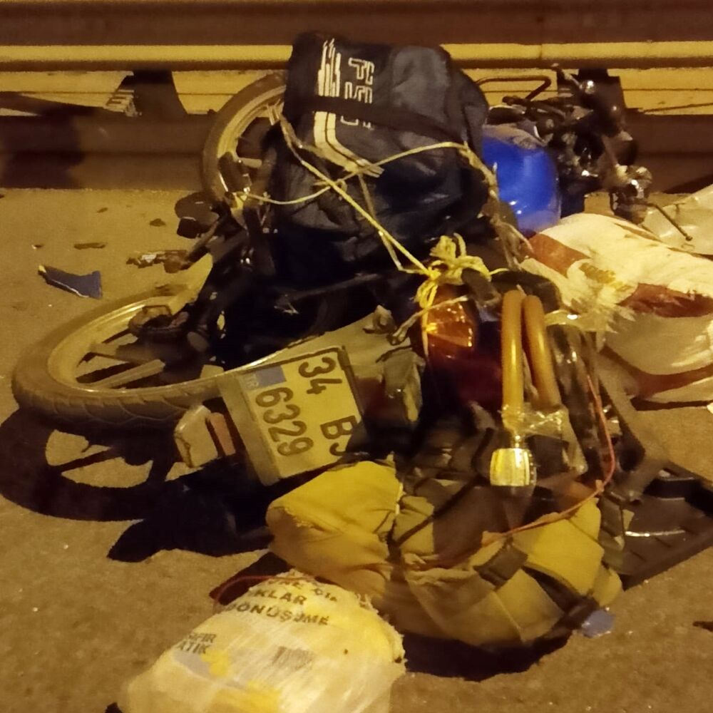 Motor Sürücüsü Hayatını Kaybetti