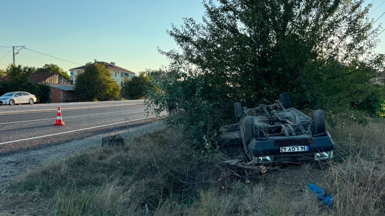 Sinop Kastamonu Karayolunda Feci Kaza! Otomobil Takla Attı, Yaralılar Var 1