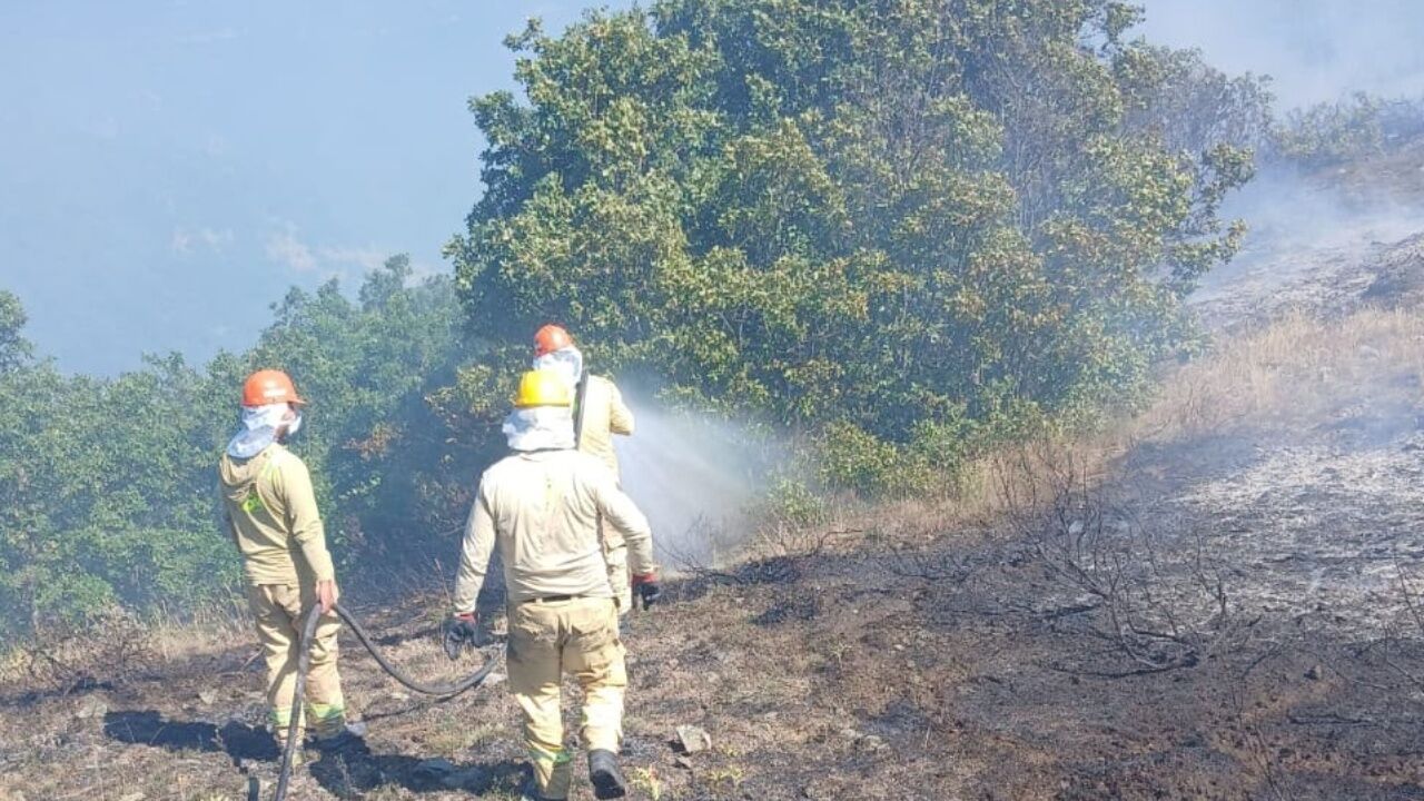 Taşköprü’de Alevlere Helikopterli Müdahale 2