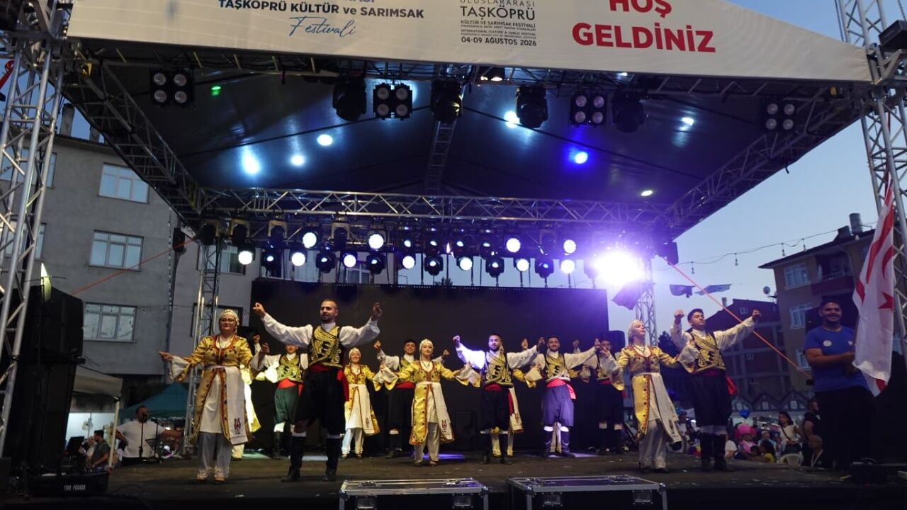Taşköprü'de Dünya Kültürleri Aynı Sahnede Buluştu! Halk Dansları Festivale Renk Kattı