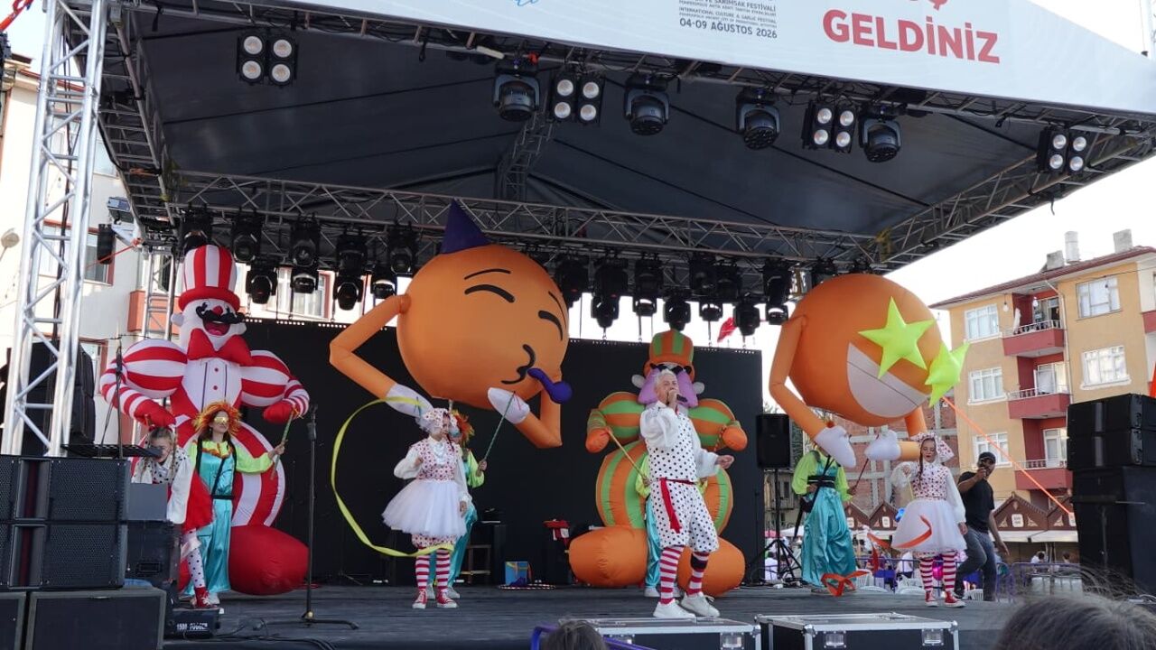 Taşköprü'de Festival Alanı Neşeyle Doldu! Animasyon Gösterisi Ilgi Odağı Oldu 2