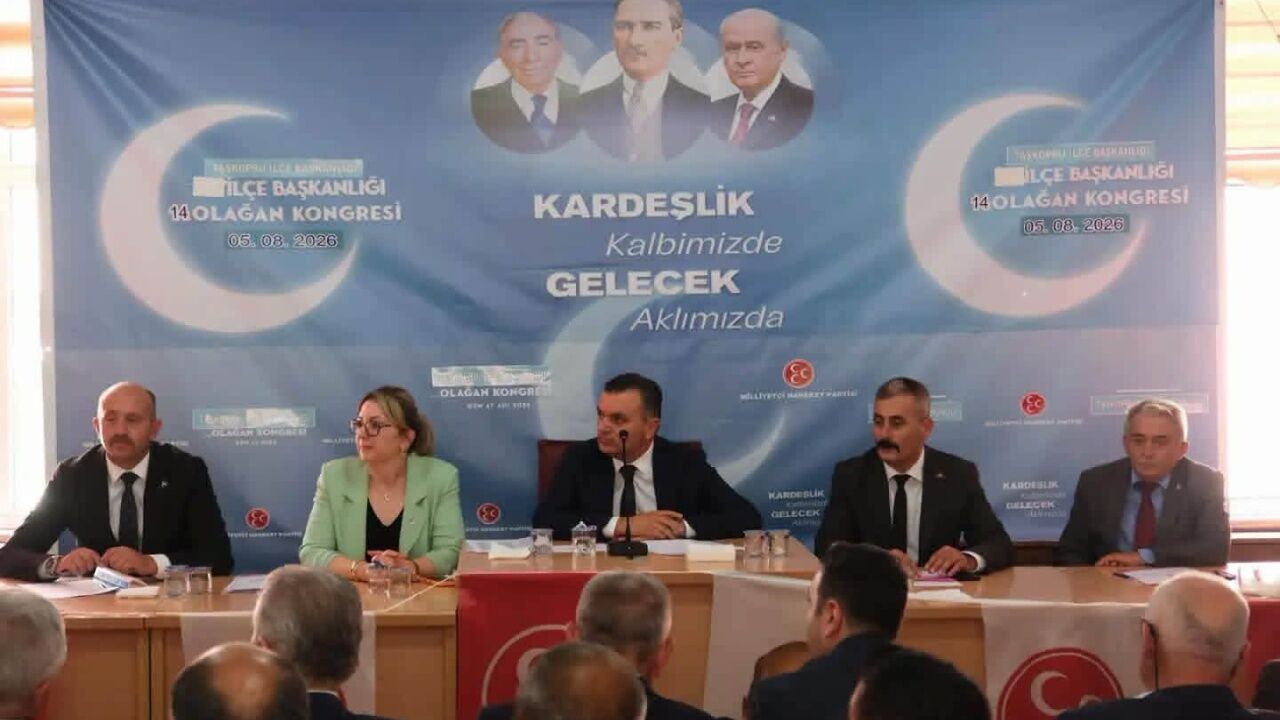 Taşköprü’de Mhp Kongresi Tamamlandı! Ziya Ergün Yeniden Seçildi