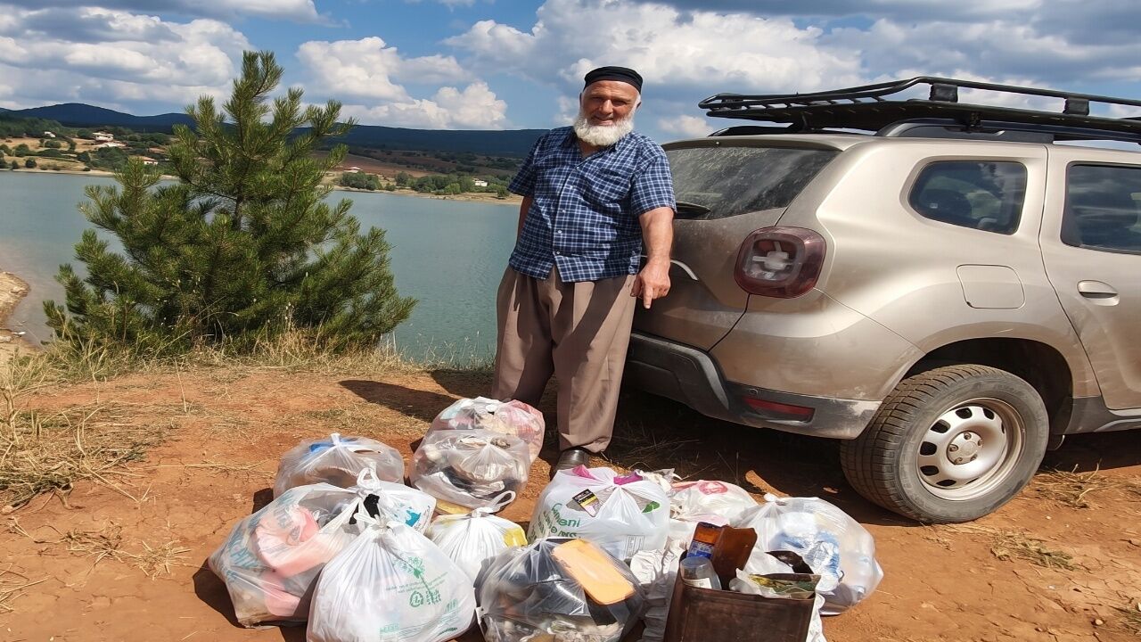 Taşköprü’de Muhtardan Örnek Davranış! Asar Göleti’ni Temizledi