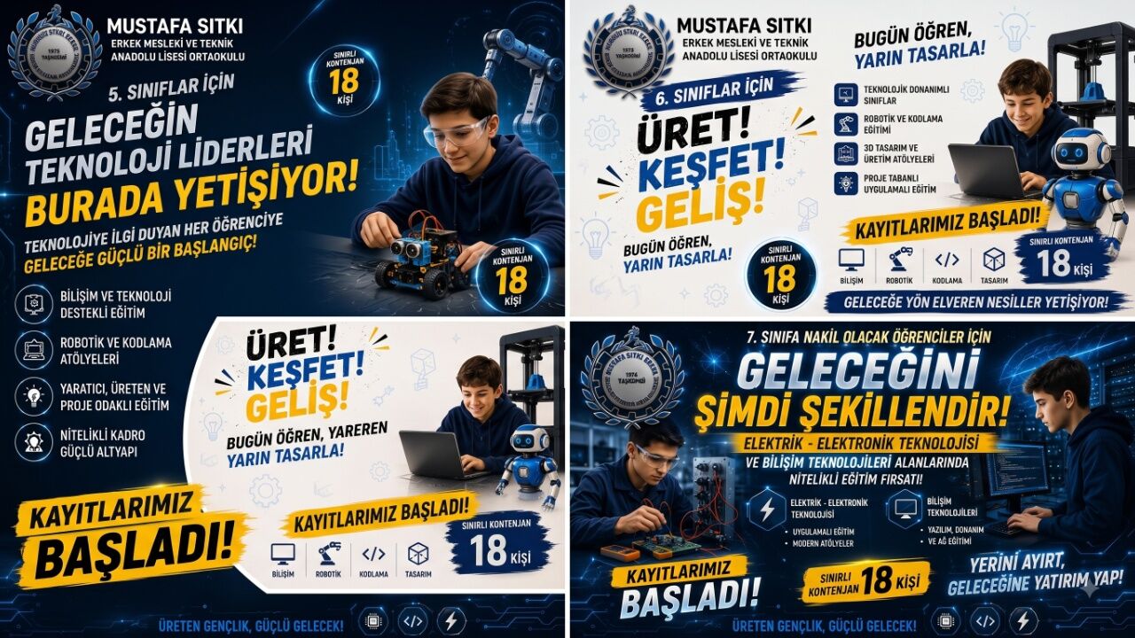 Taşköprü’de Mustafa Sıtkı Erkek Mesleki Ve Teknik Anadolu Lisesi’nde Mesleki Ortaokul Kayıtları Başladı