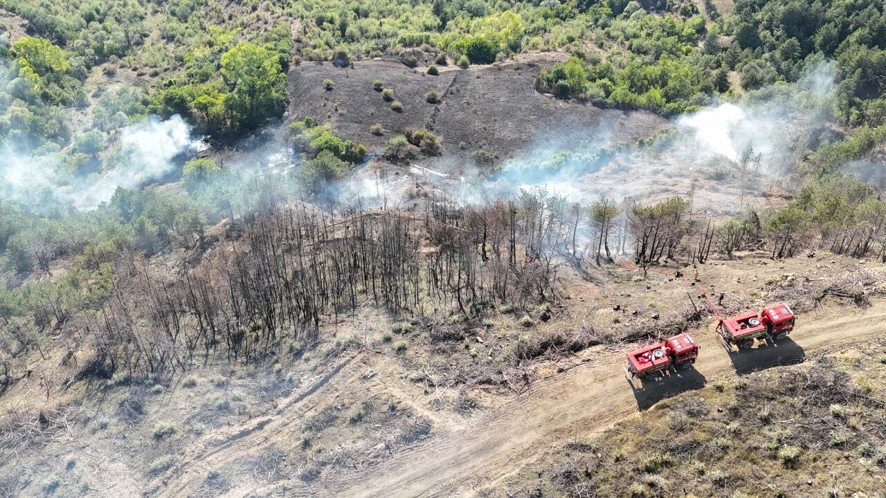 Anız Yangını Korkuttu! Samanlık Yandı 1