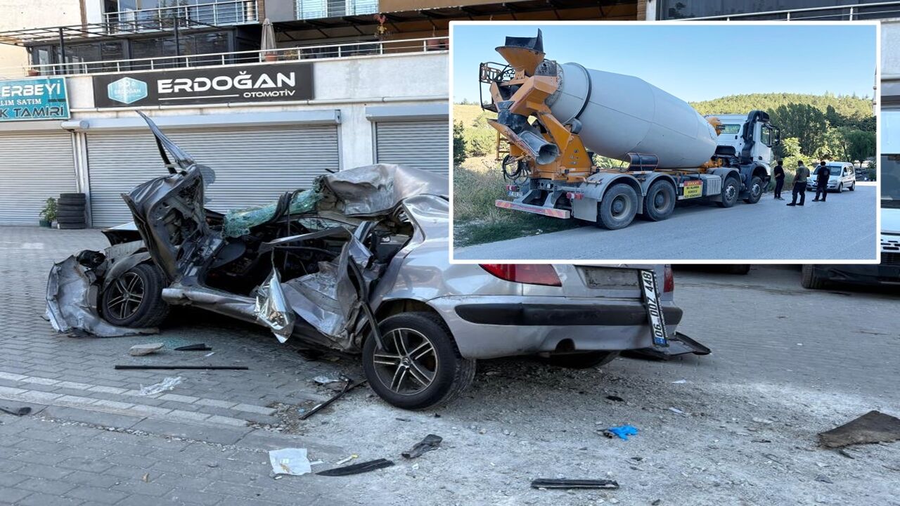 Ankara Kastamonu Plakalı Mikser Feci Kaza (30)