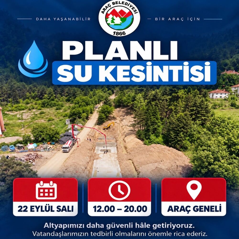 Araç Belediye Su Kesintisi