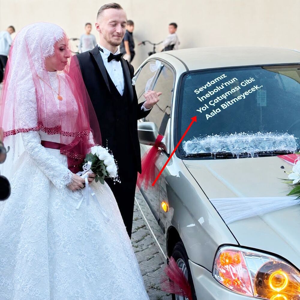 Gelin Arabası Inebolu Yol Mesajı (1)