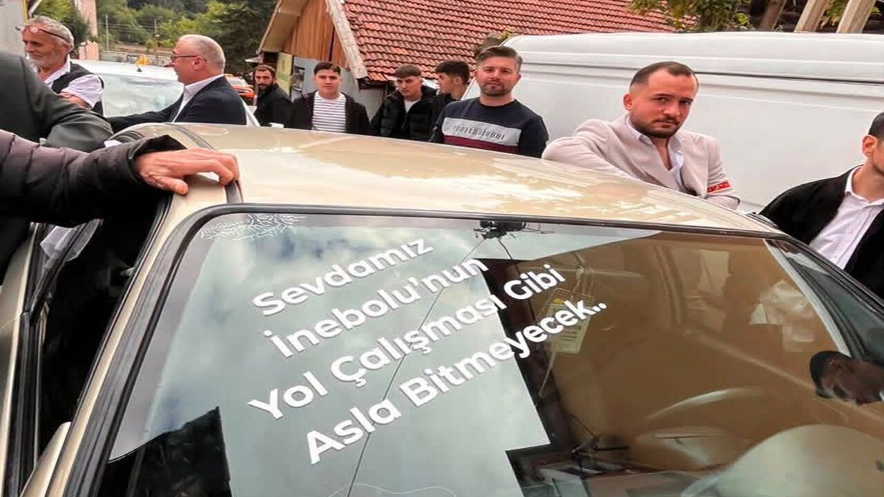 Gelin Arabası Inebolu Yol Mesajı (4)