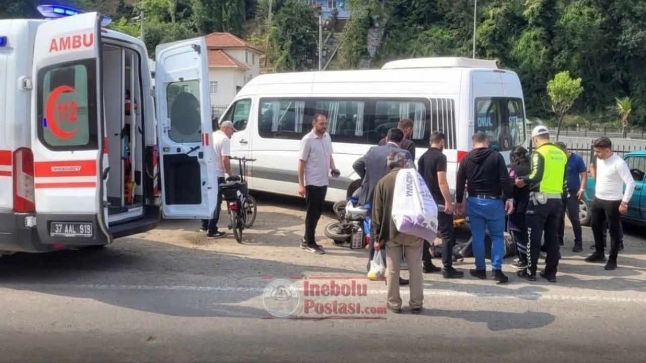 Kastamonu’da motosiklet kazası: Sürücü hastaneye kaldırıldı
