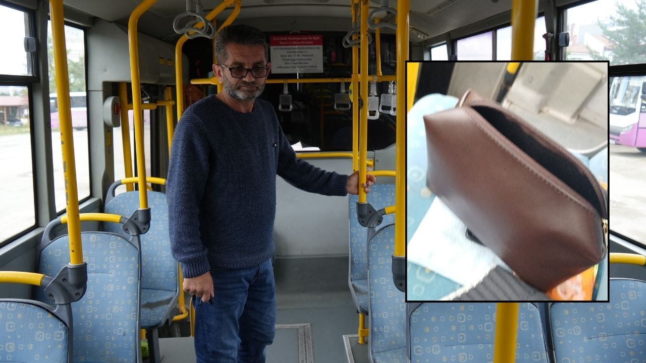 Kastamonu’da otobüste unutulan para dolu çanta sahibine ulaştı