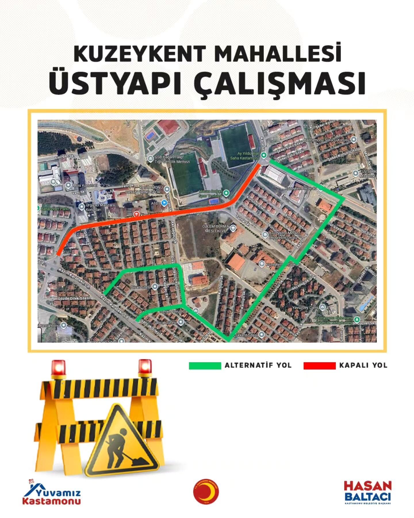Kastamonu’daki Sürücüler Dikkat O Sokak Trafiğe Kapanıyor (1)
