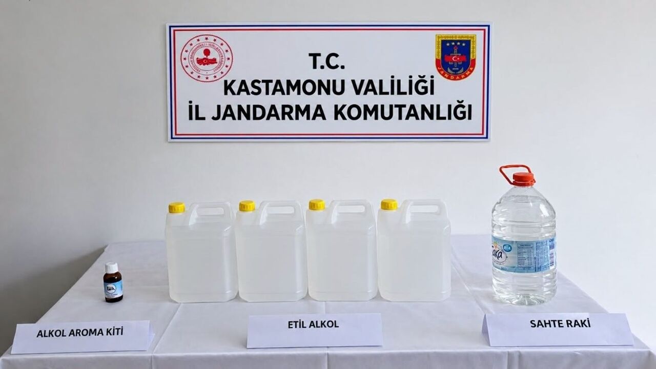 Kastamonu’da kaçak alkol operasyonu: Jandarmadan sıkı denetim