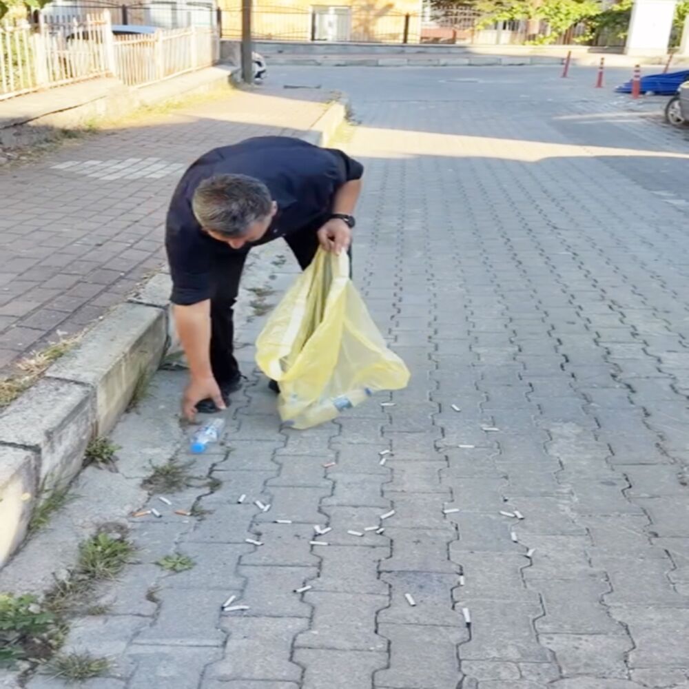 Serkan Civa Başkan Çöp Topladı Görüntülü 3