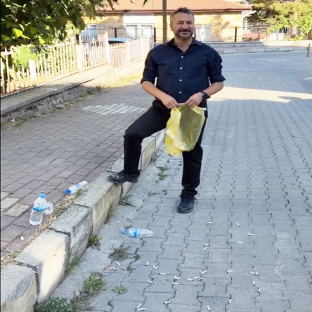 Serkan Civa Başkan Çöp Topladı Görüntülü 5