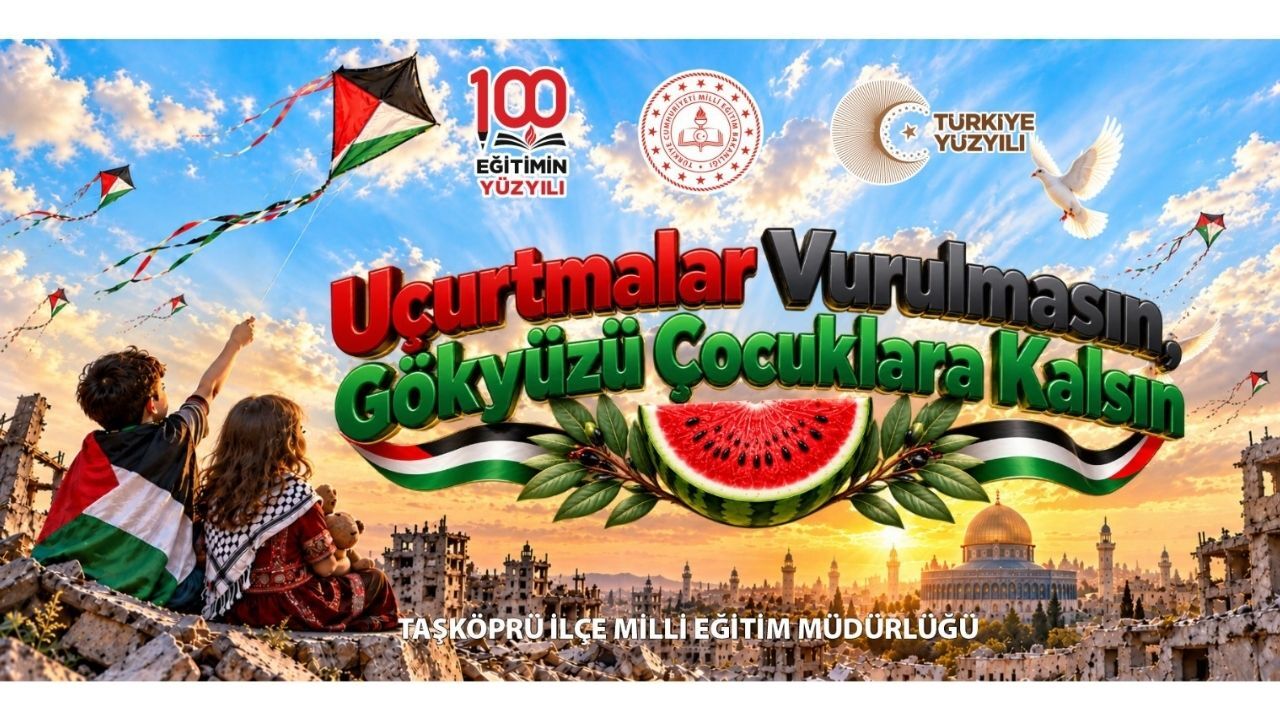 Taşköprü’de Gazzeli Çocuklar Için Uçurtmalar Gökyüzüne Havalanacak (2)