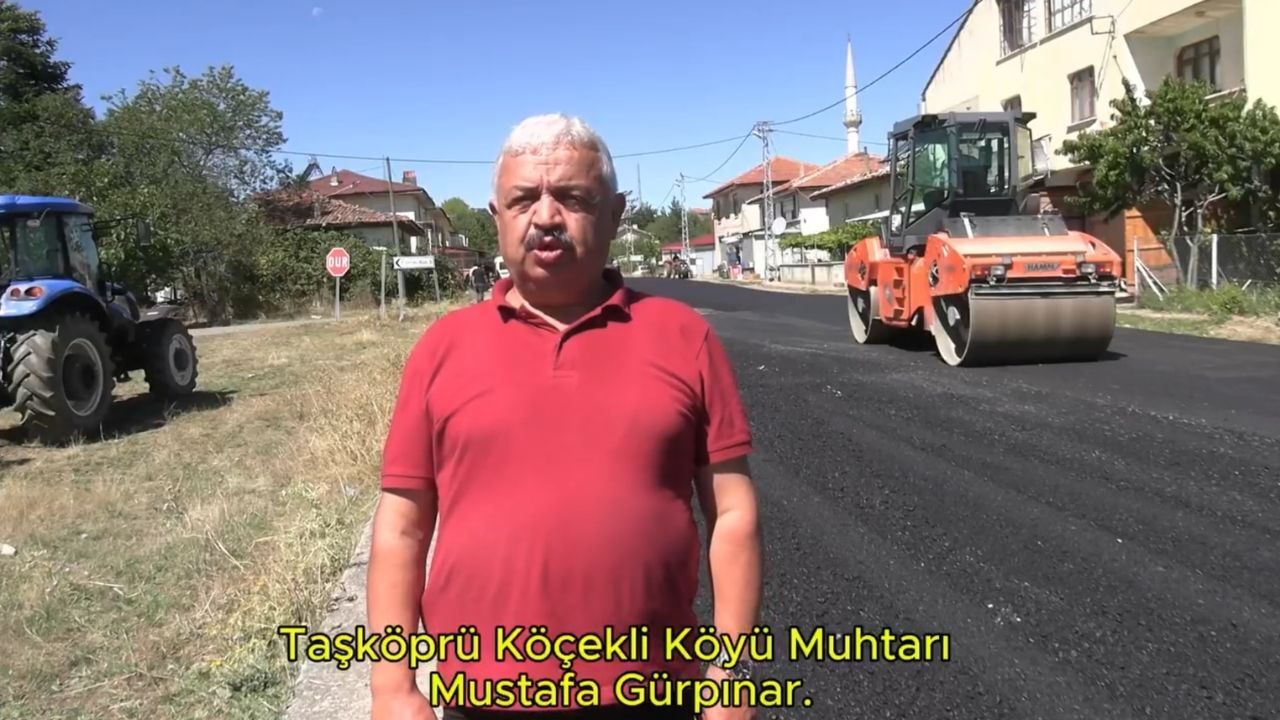 Taşköprü’de Köy Grup Yoluna Bsk Asfalt Yatırımı (2)