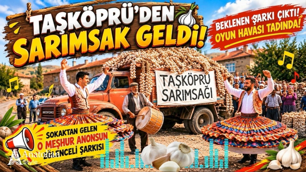 Taşköprü’nün meşhur sarımsak anonsu şarkı oldu