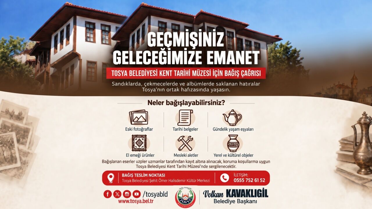 Tosya’da Tarihi Değerler Için Bağış Kampanyası