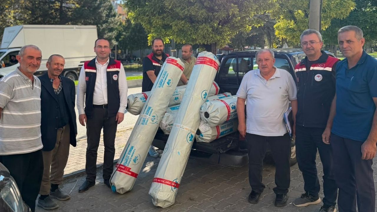 Tosya’da üreticiye fide ve sera örtüsü desteği