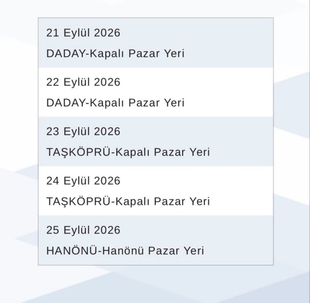 Tüvtürk’ün Kastamonu Programı Belli Oldu