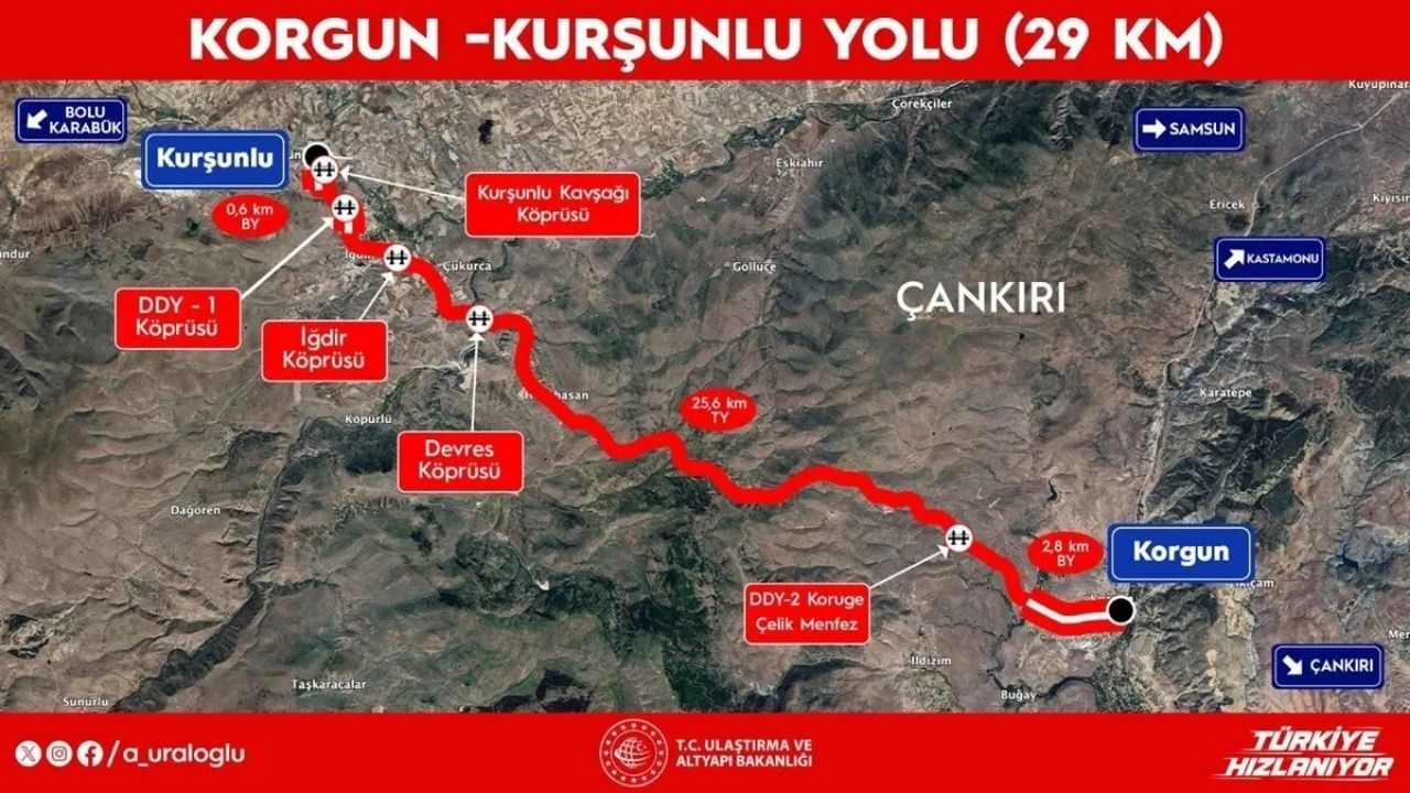 Çankırı Korgun Kursunlu Yolu (1)
