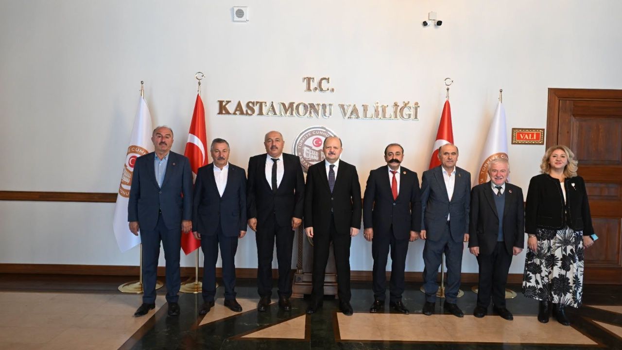 Kastamonu muhtarlarından Vali Meftun Dallı'ya ziyaret