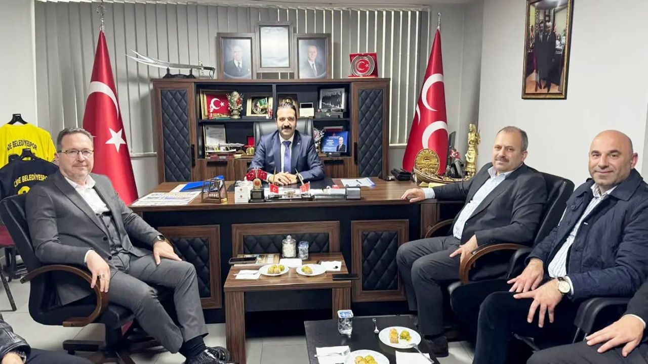 Kastamonu’da AK Parti’den MHP’ye hayırlı olsun ziyareti