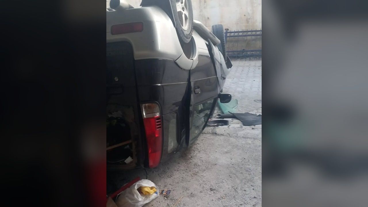 Son Dakika Kastamonu'da Okul Önünde Korkutan Kaza! Araç Takla Attı